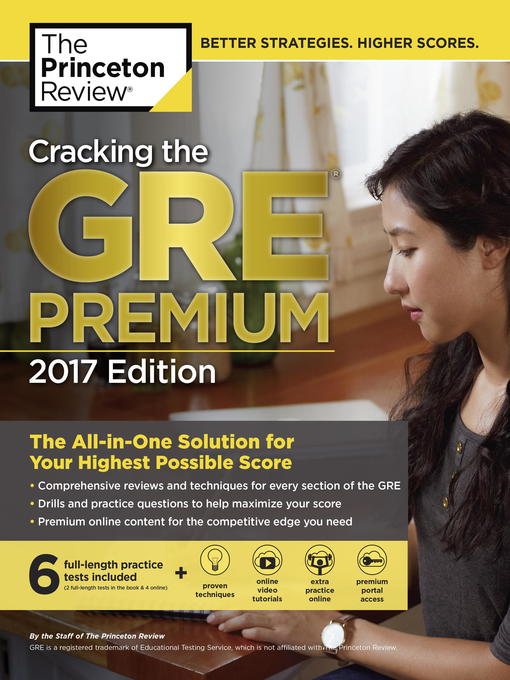 Title details for Cracking the GRE Premium Edition with 6 Practice Tests, 2017 by Princeton Review - Available